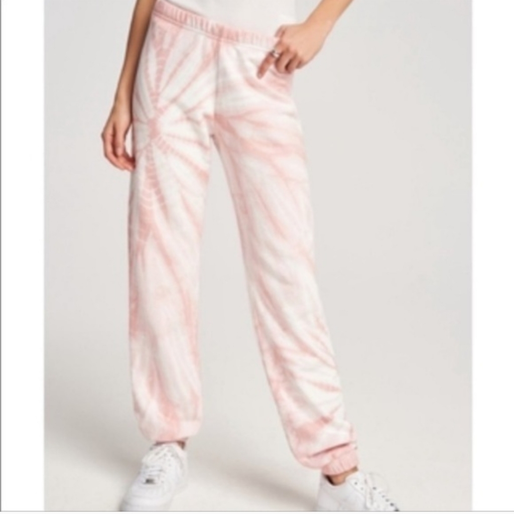 Wsly Pink Tie-Dye Jogger Pants Size Small